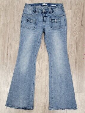 Forever 21 Light Blue Flare Jeans